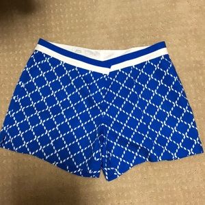 Blue golf shorts